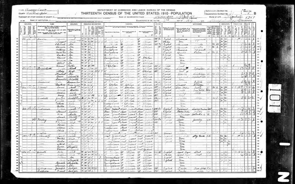 philadelphia census 1910 feinberg family Larry fine