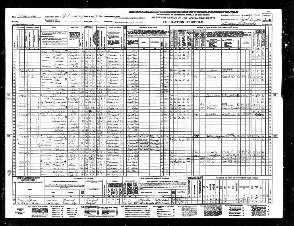 1940 St. louis census  Dick Gregory
