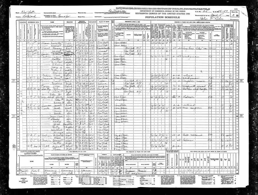 1940 census Ramapo NY Caroline Wiell (Lotte Lenya)